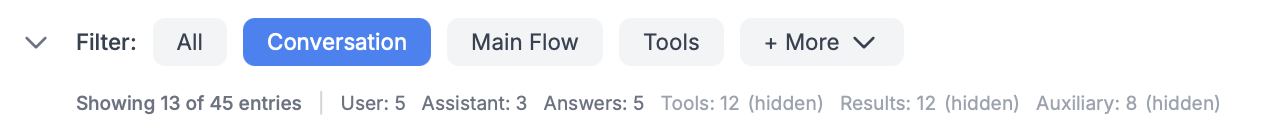 Message Filtering Interface
